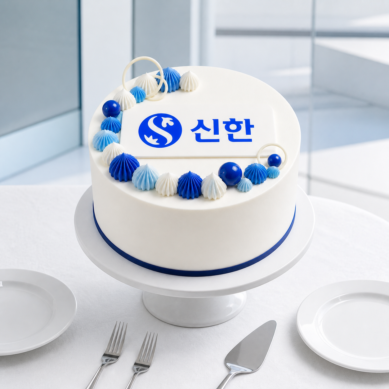기업 로고 주문 제작 케이크 이미지 5